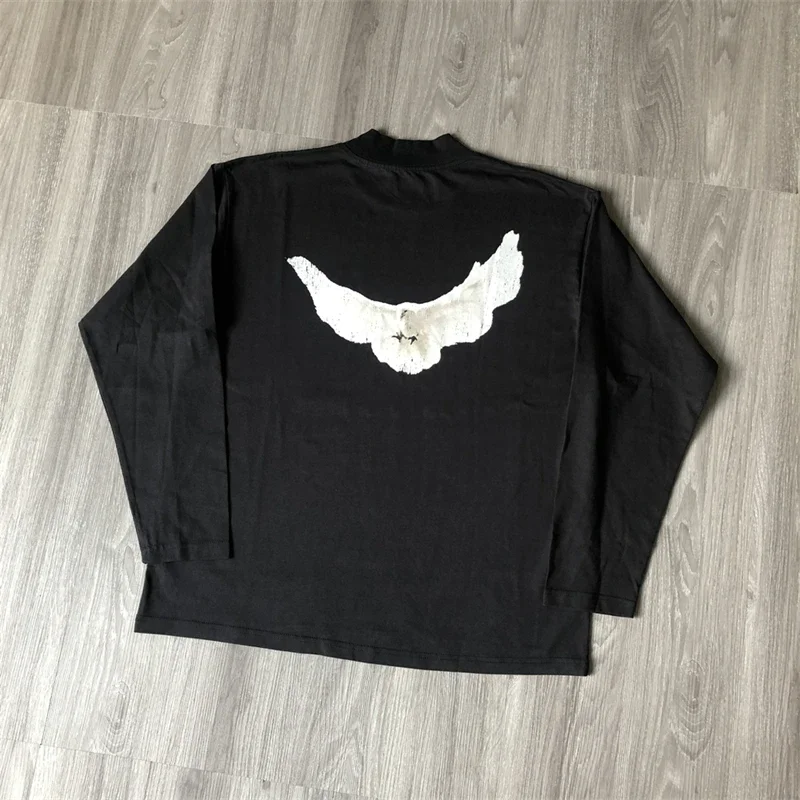 

New Style Long Sleeve YZY DOVE DONDA T Shirt Men Women 1:1 Best Quality T-shirts Top Tee