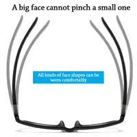 Reading Glasses Men Women Sports Anti-blue Light Reading Eyewear Black Red TR90 Frame Presbyopia Eyeglasses +100 to+400 glasses 5