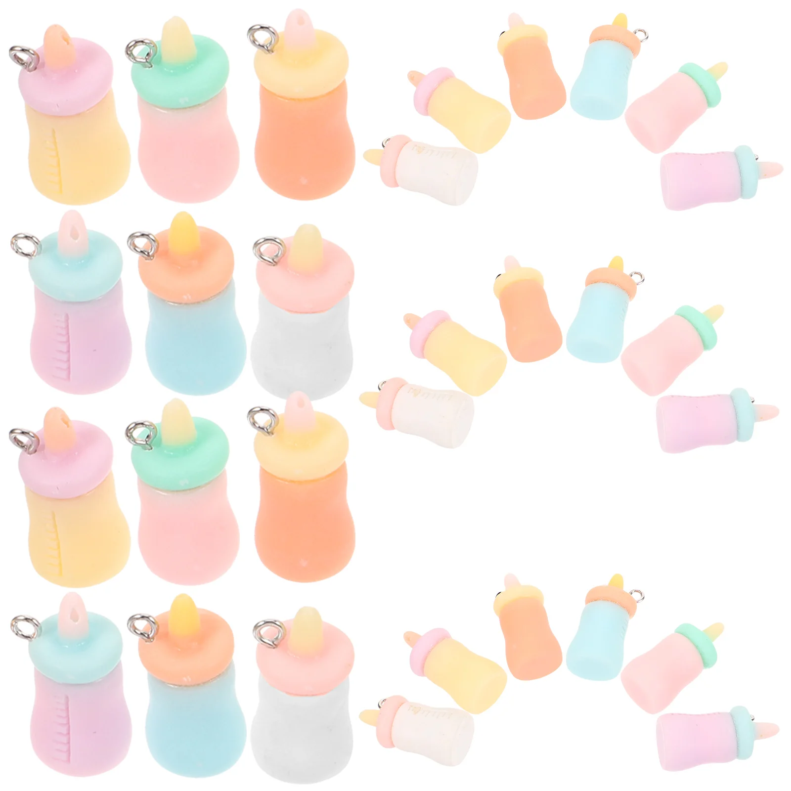 

24 Pcs Resin Accessories Hair Charms Small Crafts Pendant for DIY Jewelry Making Baby