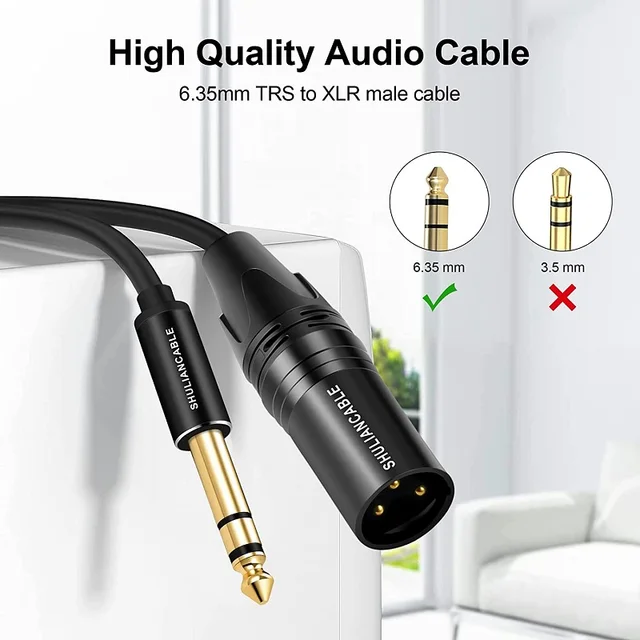 6.35 Mm (1/4 In) Jack Male Home Audio Phone Jacks/TRS Cables - Foto 7