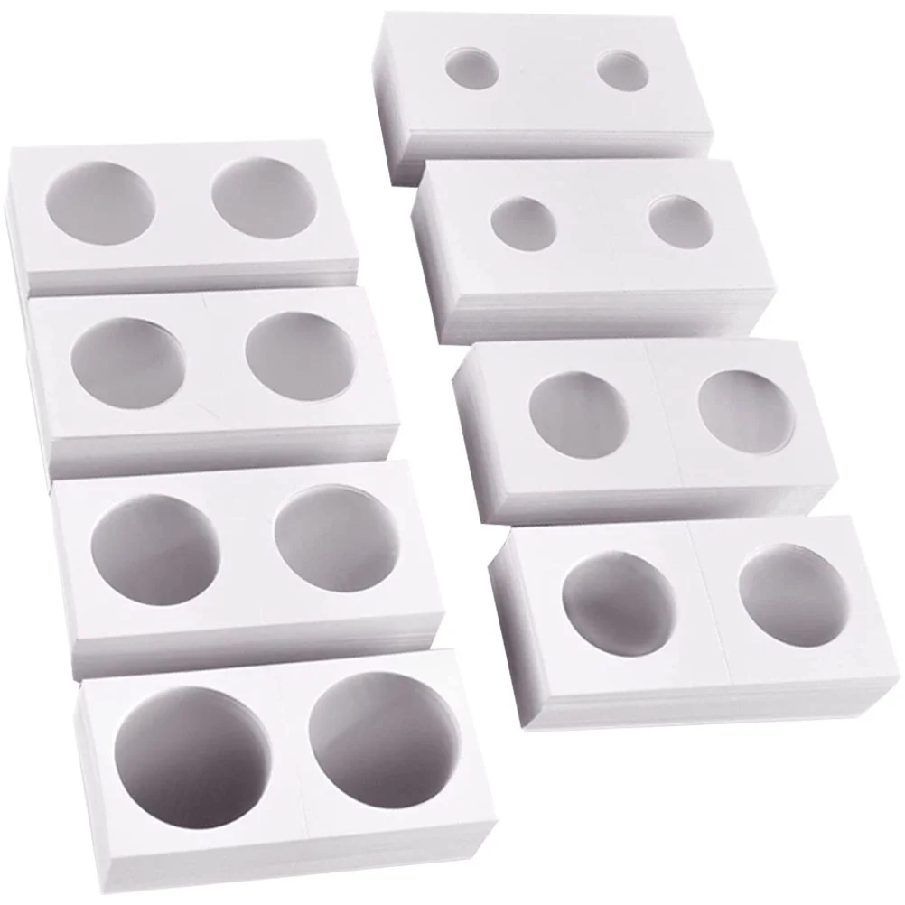 

400Pcs Transparent Coin Holders Convenient Coin Clips Coin Holders Paper Coin Organizer