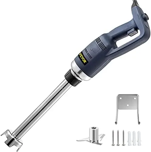 

Блендер погружной 350 Вт, ручной миксер со съемным валом из нержавеющей стали 15,7 дюйма 304, блендер с палочкой и постоянной скоростью