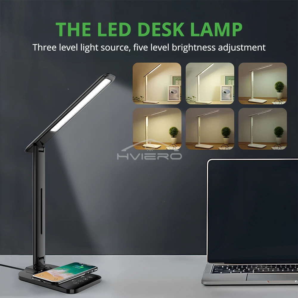 LED Folding Desk Lamp Led USB 5V Timing Eye Guard Protection For Home Night Reading Bedside Living Room Charging Table Lighting