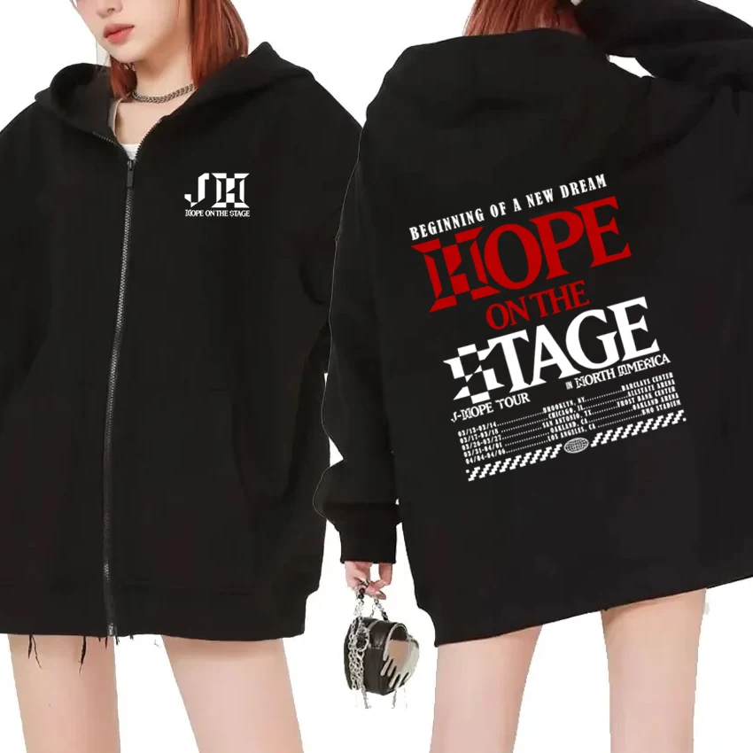 New in J-hope Hope On The Stage Tour Unisex Y2k Fleece Coat