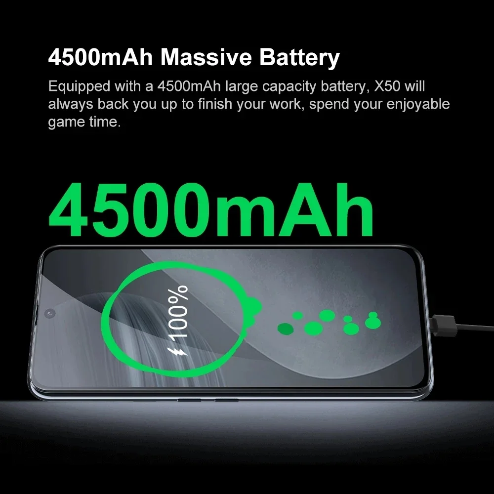 Cubot X50 Smartphone Android 8GB RAM 256GB ROM 6.67 Inch FHD+ Helio P60 Octa Core 32MP Selfie 4500mAh 4G LTE Mobile Phone NFC