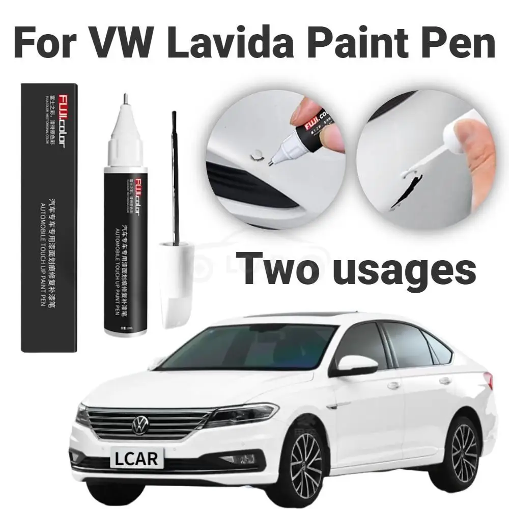 

Lavida Paint Touch Up Pen For VW Lavida Black White Paint Scratch Remover Repair Tool Volkswagen Paint Pen Auto Paint Fixer Care