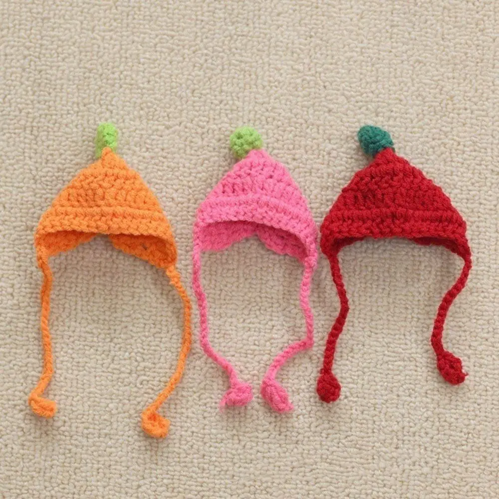 Cartoon Candy Color Mini Knitted Hats Fashion Animal Hat Cute DIY Casual Wear Hat Accessories