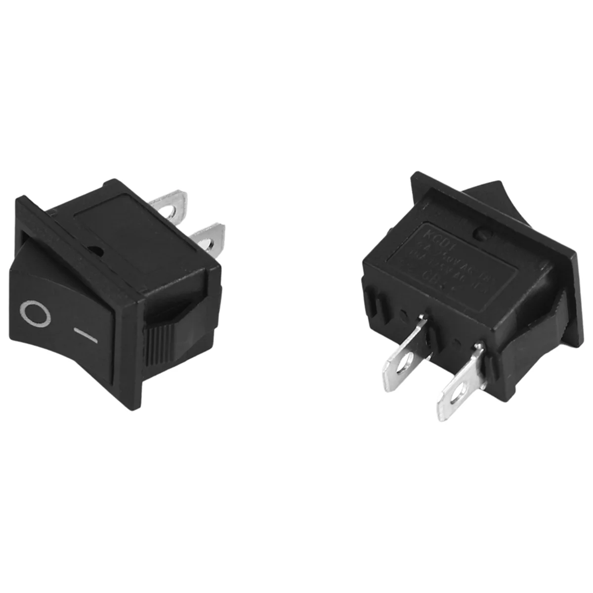 ABAN 2 Pcs 자동 자동차 AC 6A/250V 10A/125V 2 핀 2 위치 ON/OFF 로커 스위치 KCD1