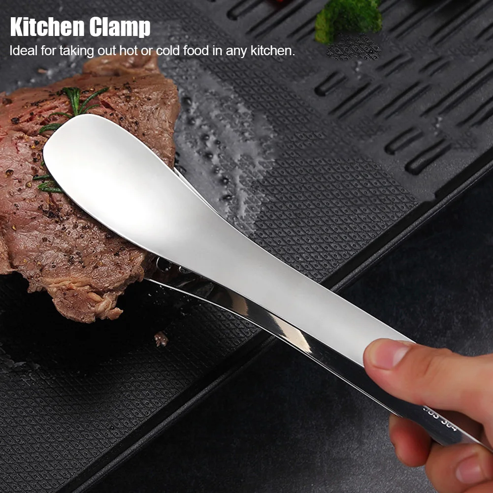 

Stainless Steel Food Clip BBQ Buffet Food Serving Tong Kitchen Clamp Utensil