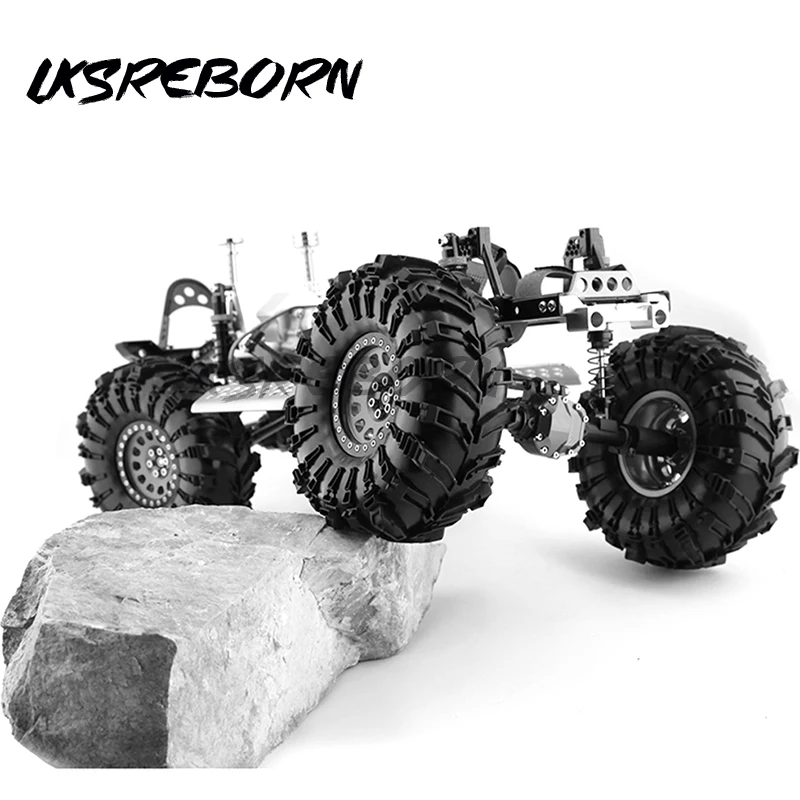 

4Pcs 2.2 Inch Rubber Tyres Wheel Tires for 1/10 Rock Buggy RC Crawler Car Axial SCX10 90046 TRX-4 capra