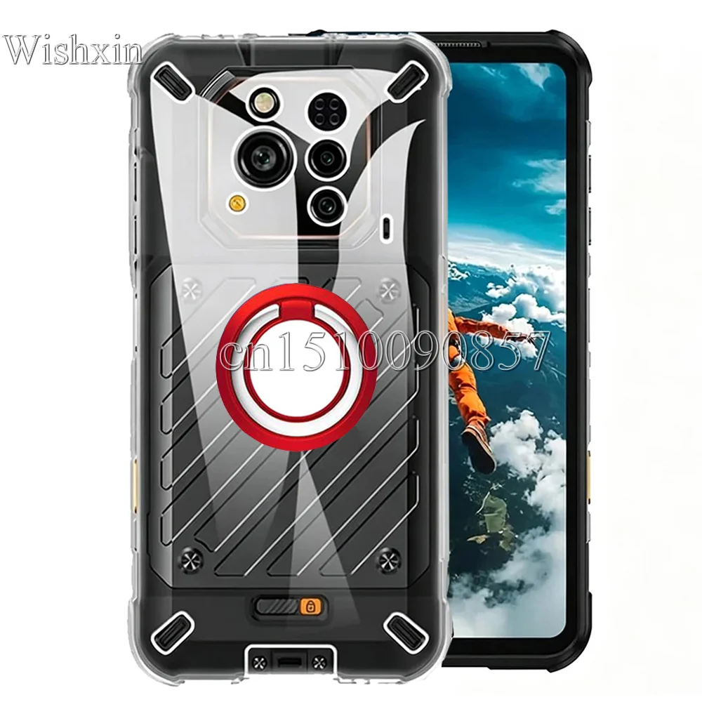 Shockproof Soft TPU Kickstand Ring Holder Case