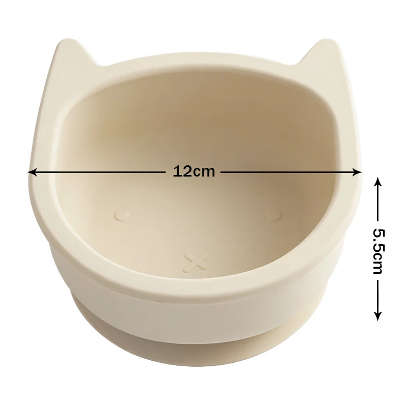 1PCS BPA Free Silicone Feeding Sucker Bowl Baby Dishes Kid Dinner Food Grade Silicone Baby Tableware Baby Stuff 5