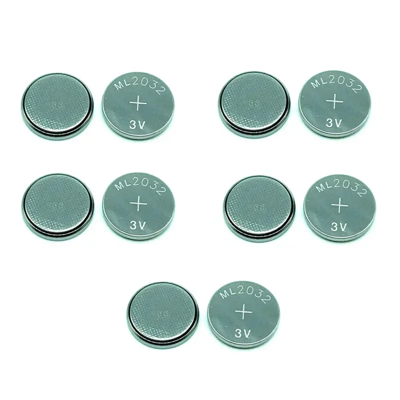 

Lot 10pcs ML2032 3V Li-Ion Lithium Rechargeable Coin Cell Button CMOS BIOS Battery Replacement CR2032 LIR2032 Batteries