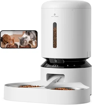 PETLIBRO Automatic Cat Feeder with Camera w/ Night Vision, 5G WiFi Pet Feeder with Phone APP Control, 2-Way Audio, Sound Alerts 1