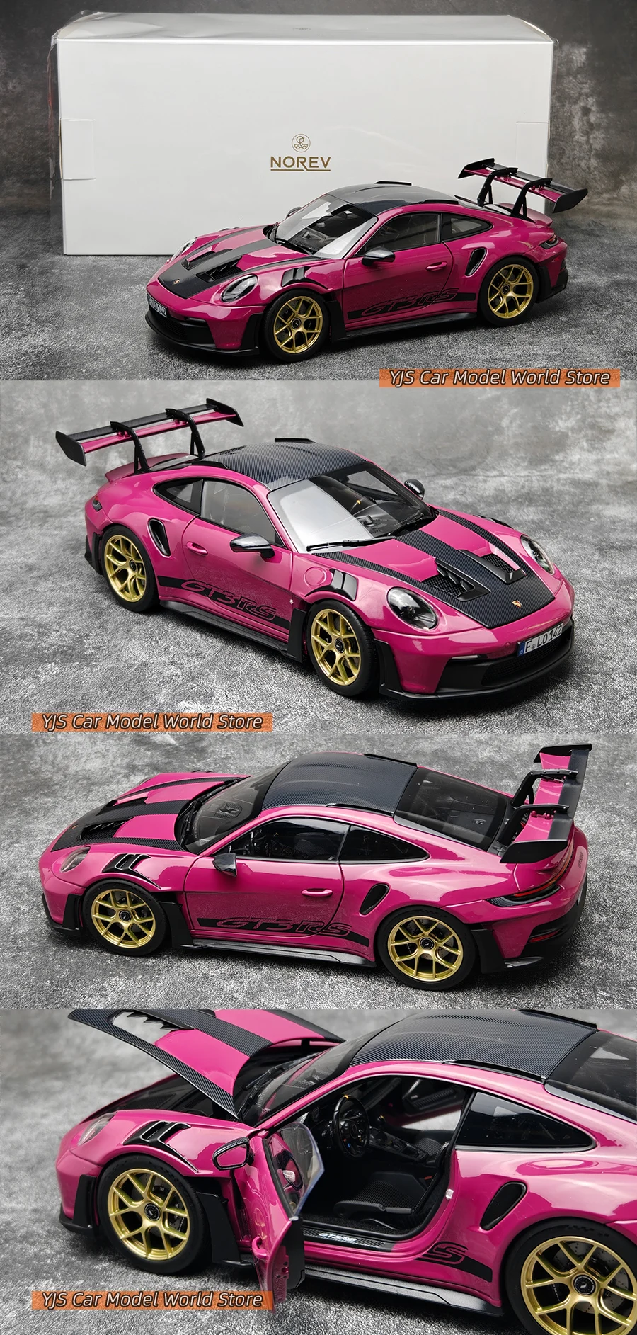 Se3730f95bb7d43f1a1f8f4937bd2bc58I NOREV 1/18 ポルシェ 911 GT3 RS 2022 ミニカー 模型 ギフト