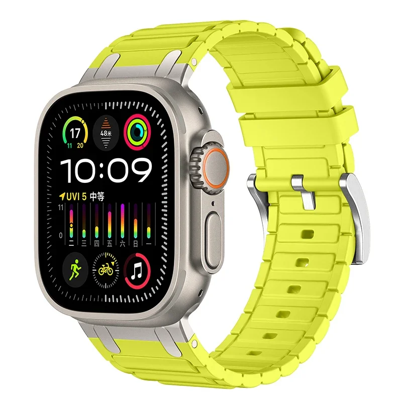Enhanced Silicone Strap with Modified Metal Integration