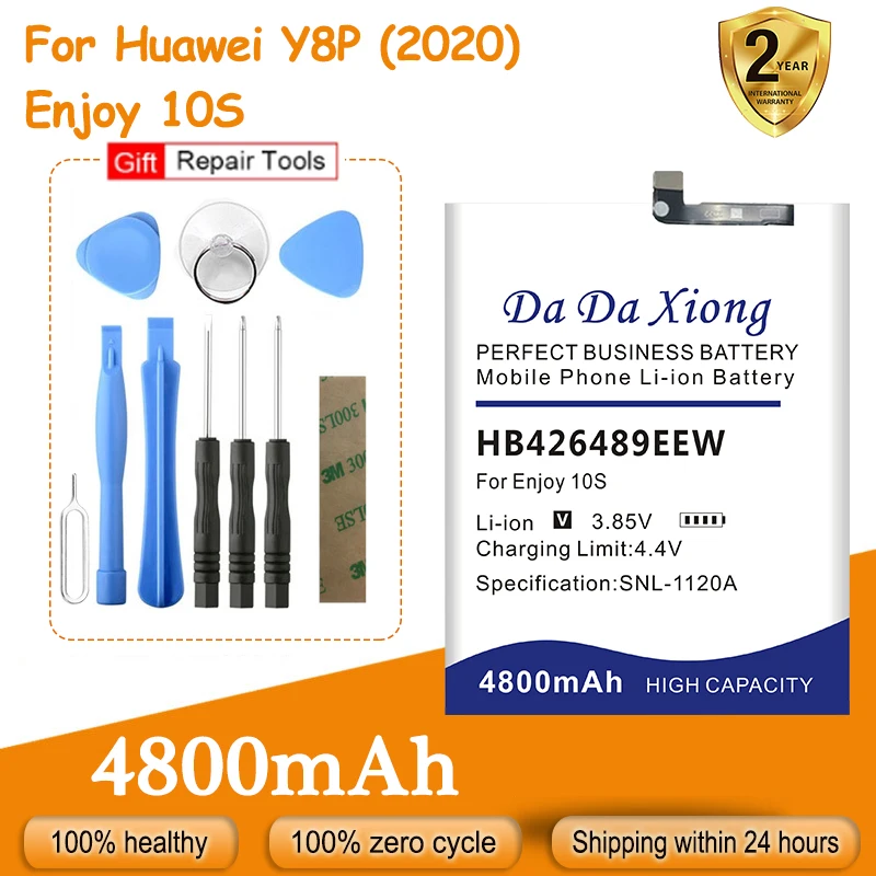 Высококачественный аккумулятор для Huawei, HB426489EEW, Сменный аккумулятор для телефона, бесплатные инструменты, Y8P 2020, Y8 Prime 2020, Enjoy 10S