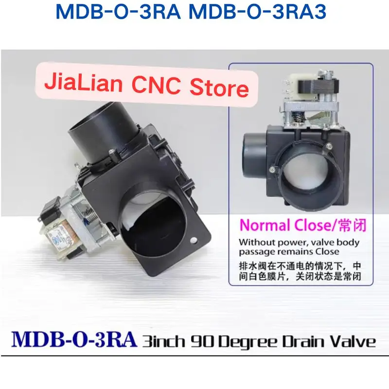 새로운 산업용 세탁기 배수 밸브 3인치 90도 MDB-O-3RA/MDB-O-3RA3 220V