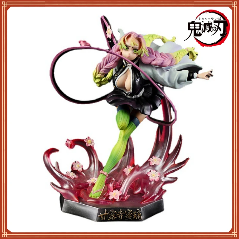

22cm Demon Slayer Figure Kanroji Mitsuri Anime Figure Gk Statue Pvc Model Collectible Statue Toy Doll Decoration Room Toy Gift