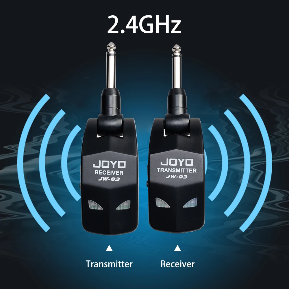 

Wireless Guitar System 2.4GHz Guitar Transmitter Receiver For Electric Guitar Bass Wireless Transmitter Built-In Rechargeable