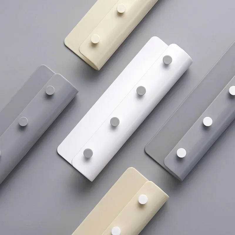 

Универсальный настенный держатель для ключей для кухни ванной комнаты прихожей без отверстий настенный подвесной крючок для полки