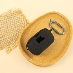 Durable Silicone Earphone Cover - Solid Color Protective Accessory (Black)