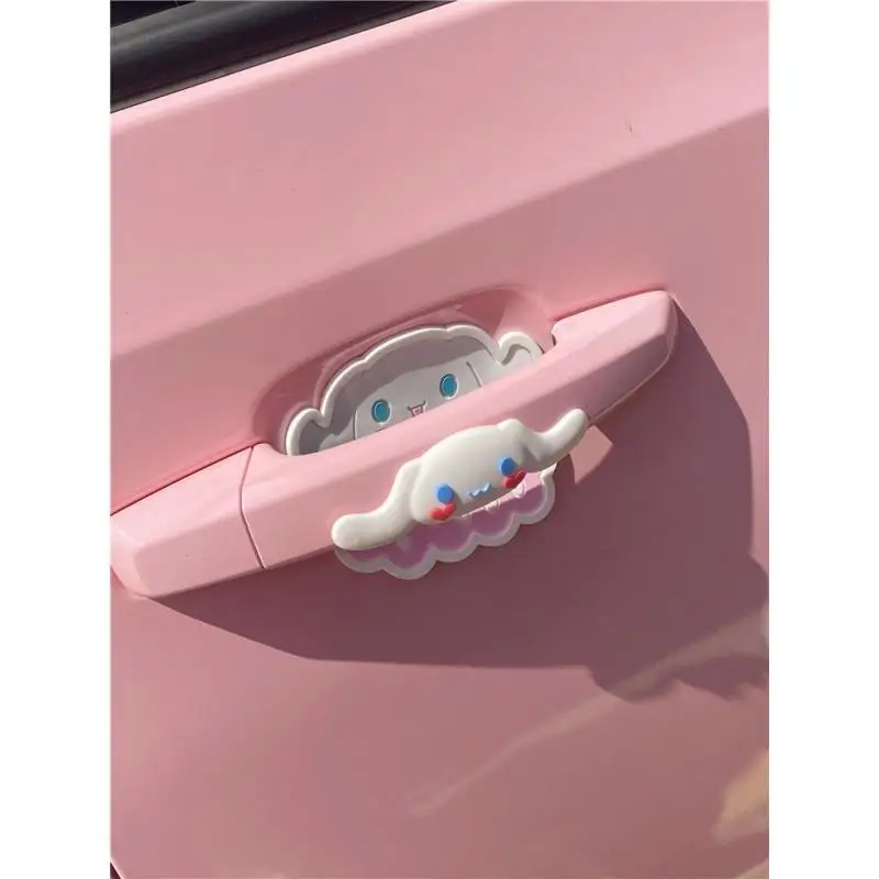 

Sanrio Kawaii Cinnamoroll Anime Car Decoration Car Door Handle Protective Film Car Door Handle Sticker Universal Cute 2023 Hot