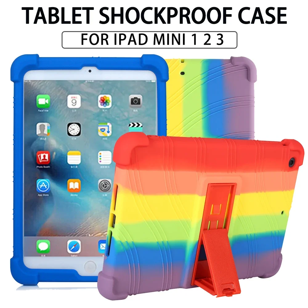 

Силиконовый чехол для iPad Mini 1 2 3, 4 дюйма, A1432, A1489, A1490, A1491, A1599, A1600