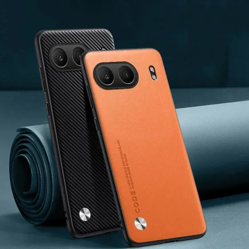 EUCAGR Luxury Ultrathin PU Leather Shockproof Soft Back Phone Case - Plain Skin Design
