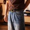 Red Tornado 13oz Denim Jeans 55501-0003 Vintage Wash Men's Designer Pants Light Blue 3