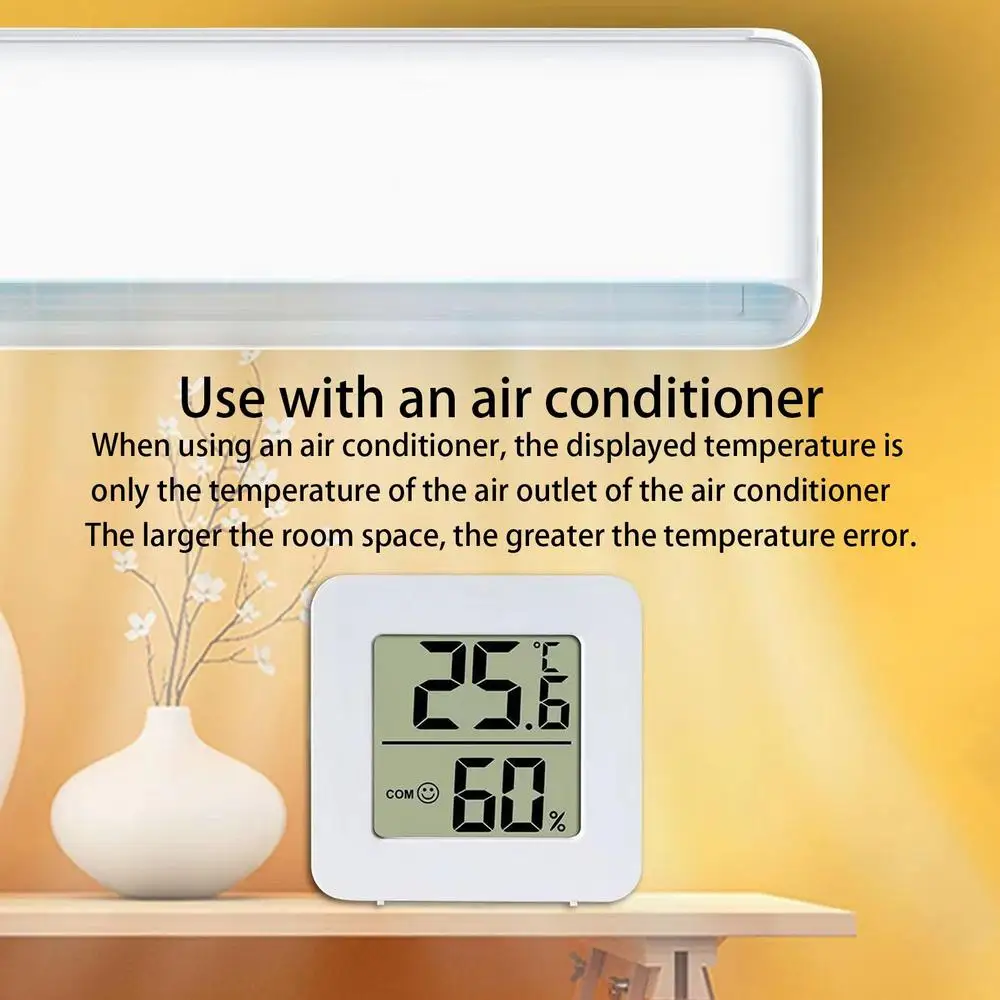 Description Picture 6 of itemMini Indoor Temperature Humidity Monitor Digital Magnetic Absorption Indoor Accurate Temperature Humidity Gauge Meter Monitor