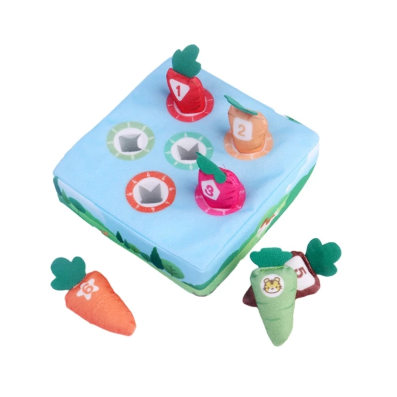 

Montessori Toy for Toddlers Boys and Girls Plush Toy Carrot Harvest Game Dropship