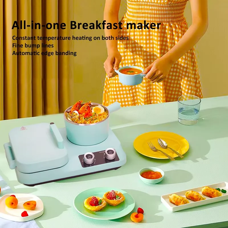 Description Picture 6 of item1500W High Power Multi-Functional Sandwich Maker with Removable Plates - Compact Breakfast Station for Home Use, Toast