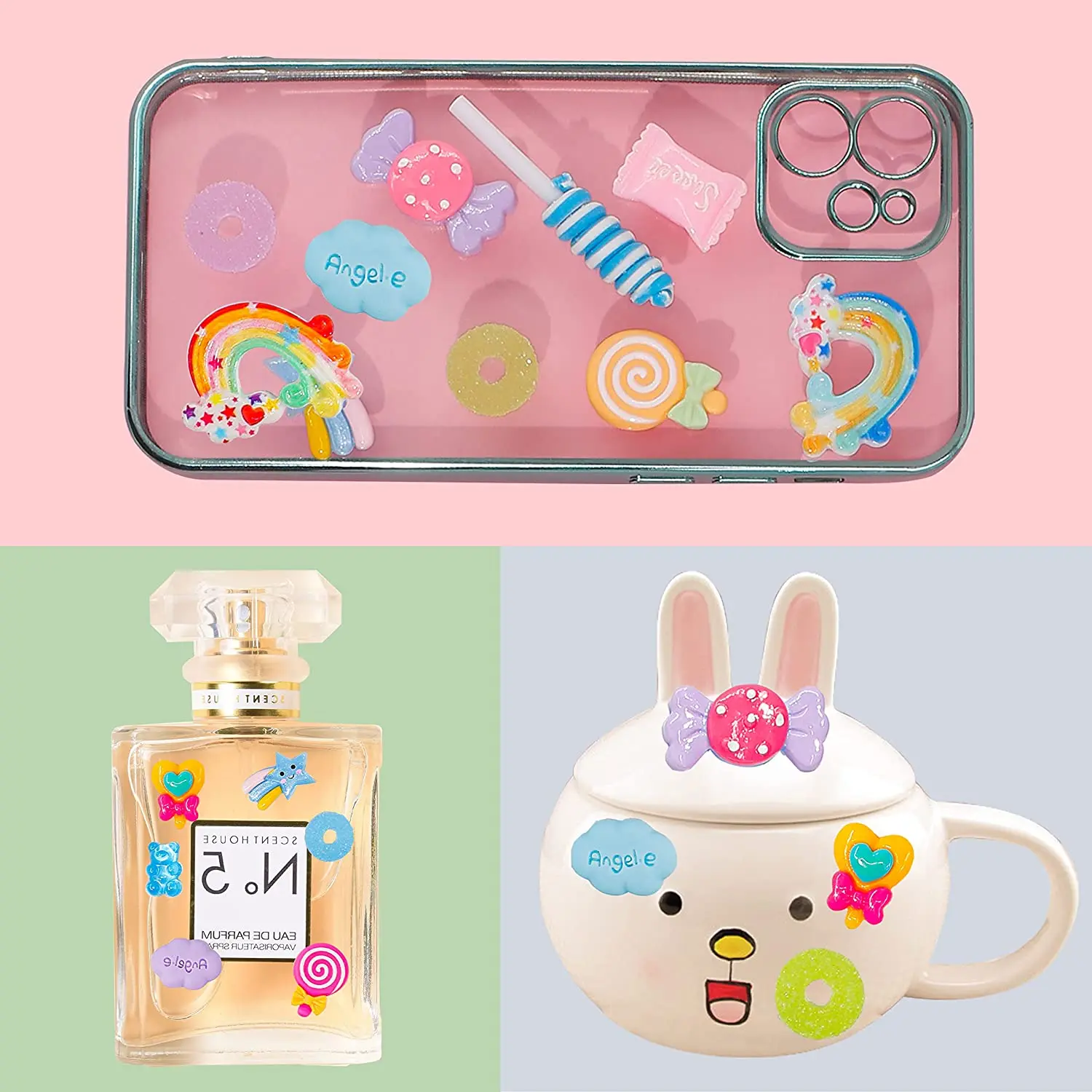 Candy Ornaments Resin Flat-Backed Candy Stick Pendant Lollipop Decoration for DIY Crafts and Decorations Scrapbook 20 30 P candy resin ornaments,resin embellishments