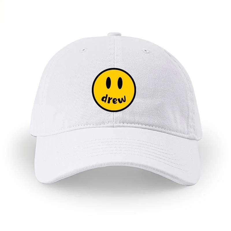 Drew House Cap Four Seasons Men's Women's Baseball Cap Casual Wash Embroidered Curved Brim Bowler Sun Hat