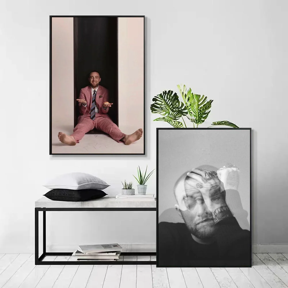 1pc Mac Circles Miller Poster Self-adhesive Art Waterproof Paper Sticker Coffee House Bar Room Wall Decor poster prints diy poster sticker