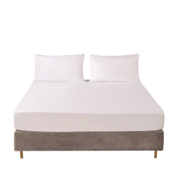 Premium Waterproof & Breathable Mattress Protector - Ultra-Soft Noiseless Fitted Cover - 120x200x30cm (White)