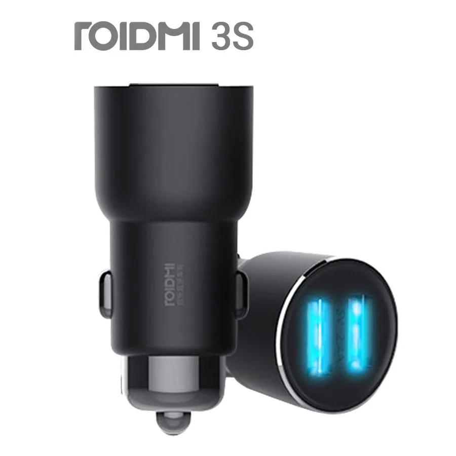 Car Charger Adapter Bluetooth Dual USB MP3 Music Player FM Transmitters For iPhone And Android Roidmi 3S Mojietu
