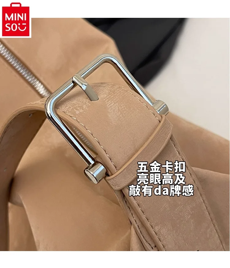 MINISO Disney Mickey Fashion High Quality Large Capacity Shoulder Bag Women's Classic Casual Versatile Storage Tote Bag