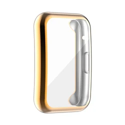 Enhanced TPU Protective Case with Full Screen Protector - Bumper Cover - Huawei Watch Fit (Rose Gold)