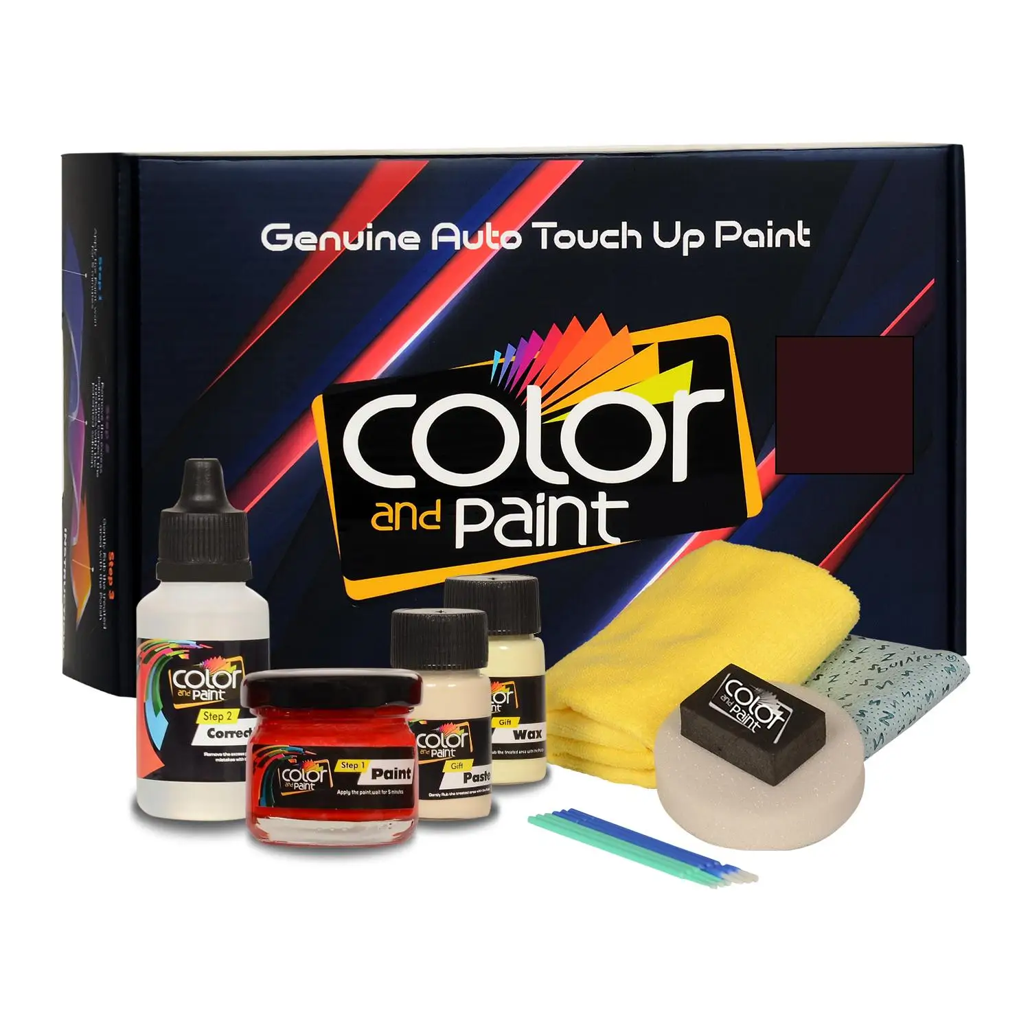 

Color and Paint compatible with Honda Automotive Touch Up Paint - MERLOT RED PEARL - R512P - Basic Care