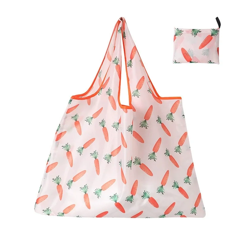 Eco-Friendly Reusable Foldable Shopping Tote - Large, Washable Grocery Storage Bag