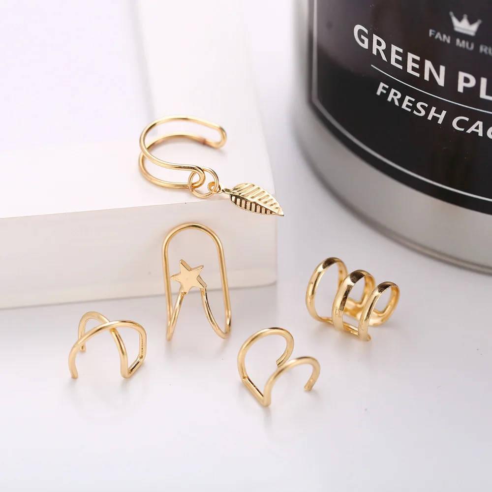 Ear clip earrings ear clip for women men non-piercing set