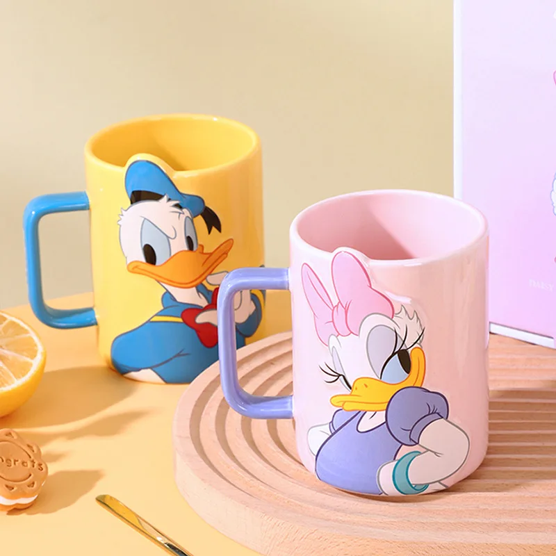 MickeyMinnieDisneyCupGiftBoxLargeCapacityHandleCupCeramicCup
