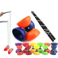 Sensory Training Equipment Leather Chinese Diabolo Bowl Shape Thicken Chinese Yo-yo Soft Diabolo Toy Outdoor 1