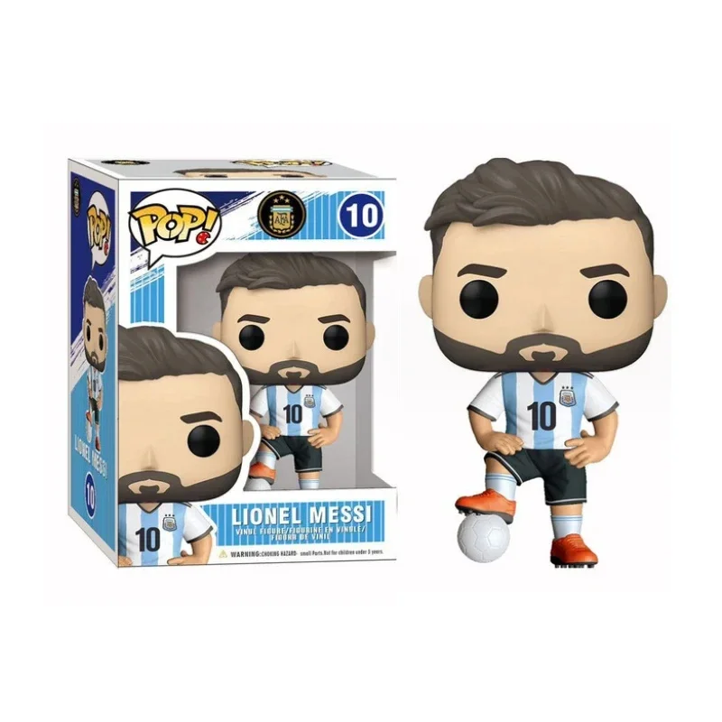 thumbnail image 1 of FUNKO POP Messi Ronaldo Real Madrid Football Stars Adornos Figura de acción Colección Modelo Juguete para Niños Regalo de Cumpleaños, 1 of 5