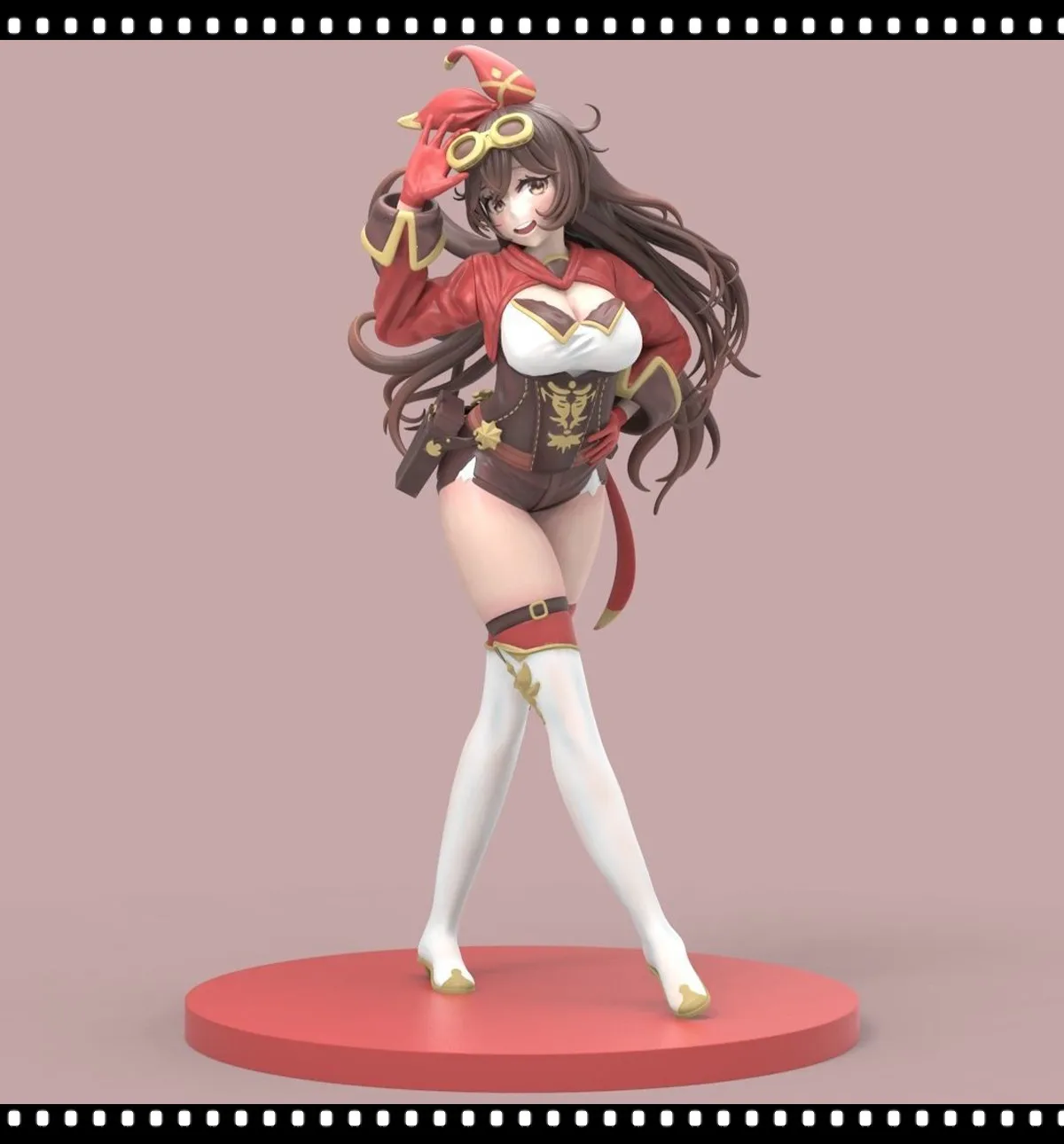 

Genshin Impact Figure Unpainted Resin Model Kits Amber Torch Burning Rattan Zhenjun 1/12 150MM GK 3D Printing Garage Kit 67