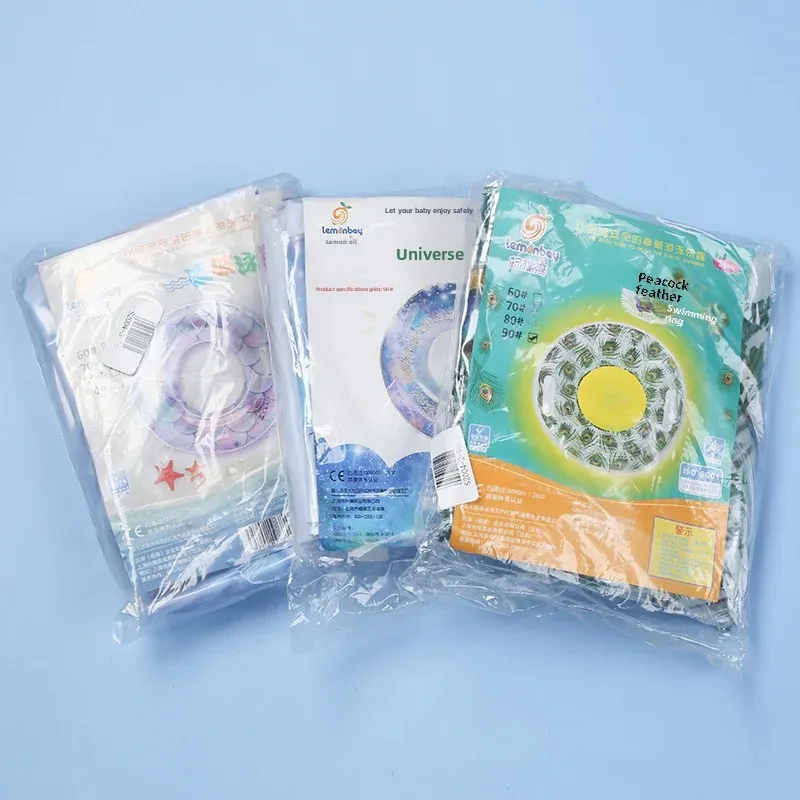 Children's Inflatable Colorful Swimming Ring Adult New Model Thickened Underarm Float Ring Handheld Swimming Manufacturer