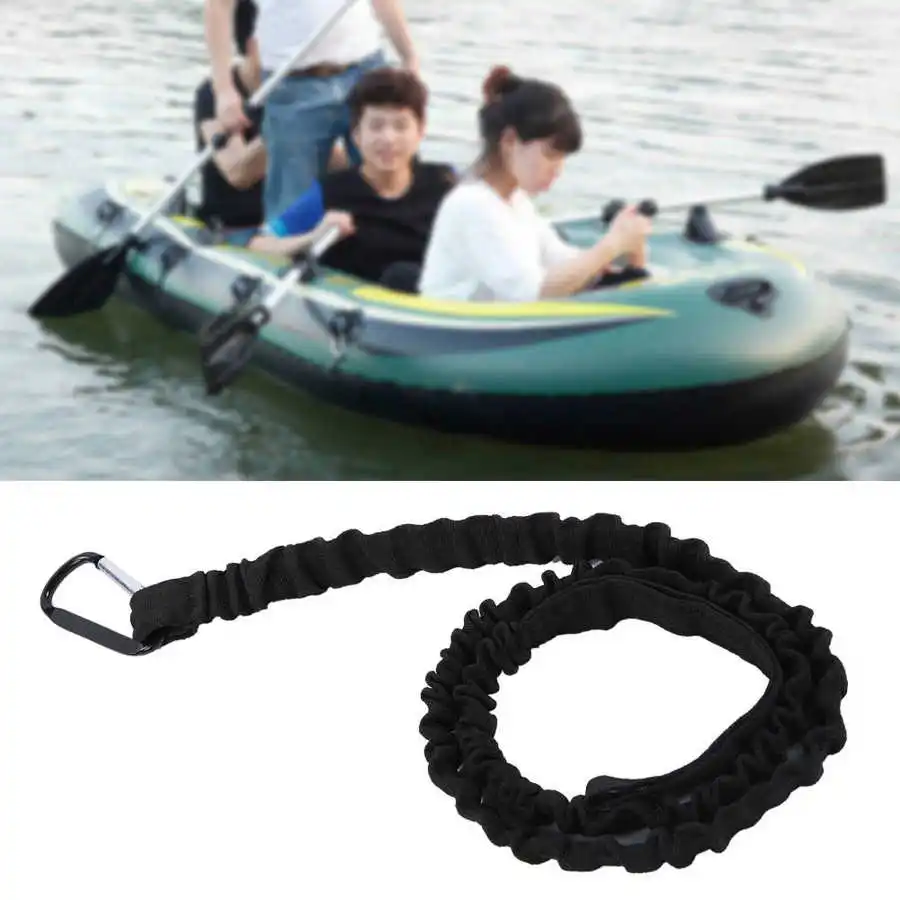 Multifunction Paddle Tie Rope Elastic Paddle Leash Paddling Safety Leash Fishing Rod Belt Inflatable Boat Canoe Kayak Lanyard
