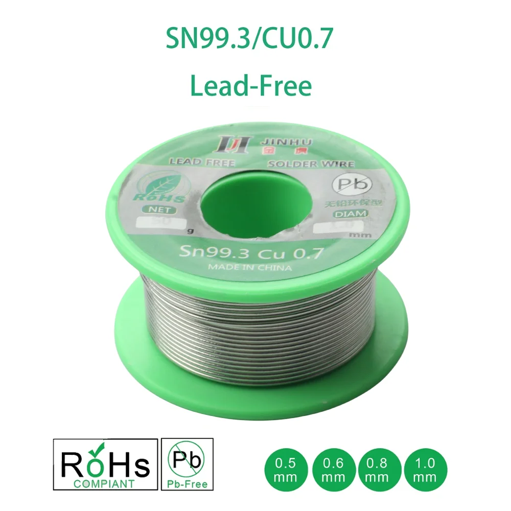 Soldering Wire 50g Sn99.3/Cu0.7 Lead-free Solder Wire 0.5/0.6/0.8/1.0 mm For Electrical Solder